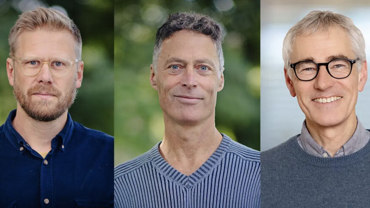 Erlend Seilskjær og Stein Stoknes fra FutureBuilt + Eivind Selvig fra Civitas. Foto: Geir Anders Rybakken Ørslien og Civitas