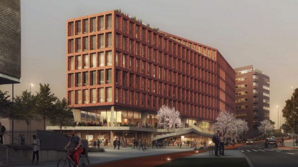 For Vitaminveien 1B, som er et kontorbygg på ca. 20 000 kvadratmeter, er det gjennomført innledende studier for plastreduksjon. Ill. Oslo Works