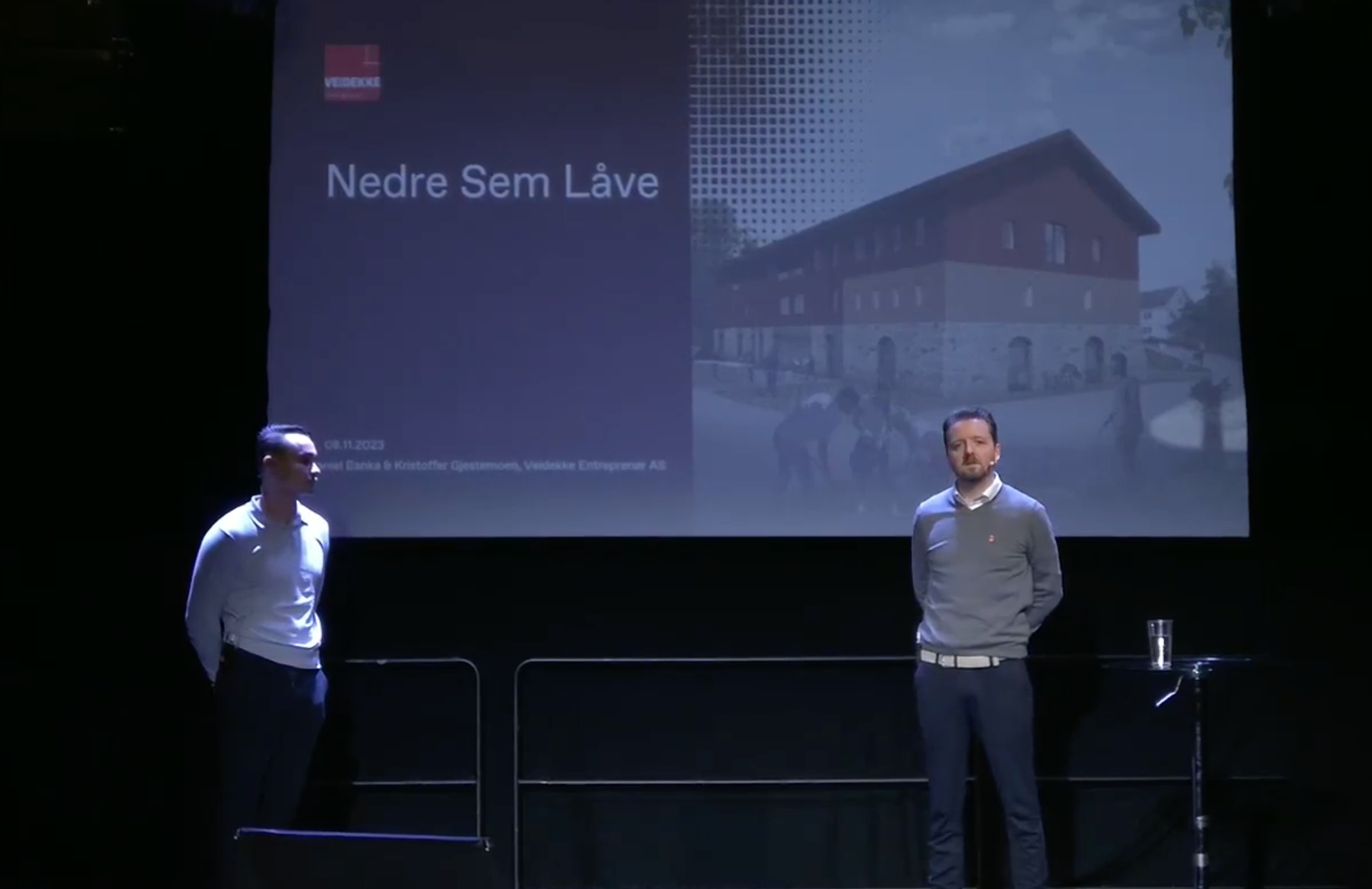 Daniel Banka og Kristoffer Gjestemoen på plast-møte